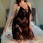 Lace suspender nightgown PL53701