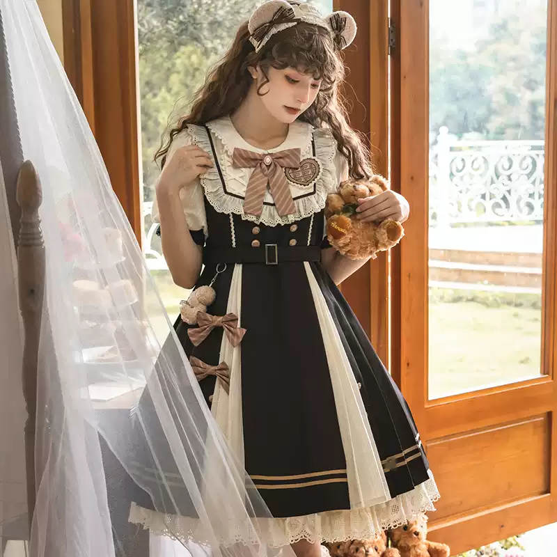 Elegant lolita short-sleeved dress PA20109