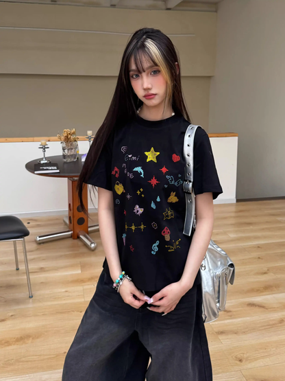 Hot diamond casual T-shirt PA20262