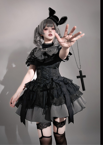 Gothic Puff Sleeve Cake Lolita PA20299