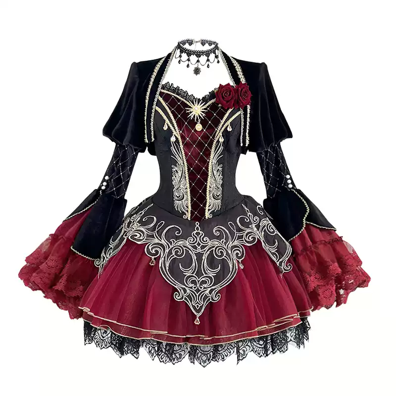 Dark Gothic Lolita Dress Set PA20216
