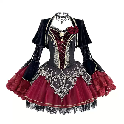Dark Gothic Lolita Dress Set PA20216