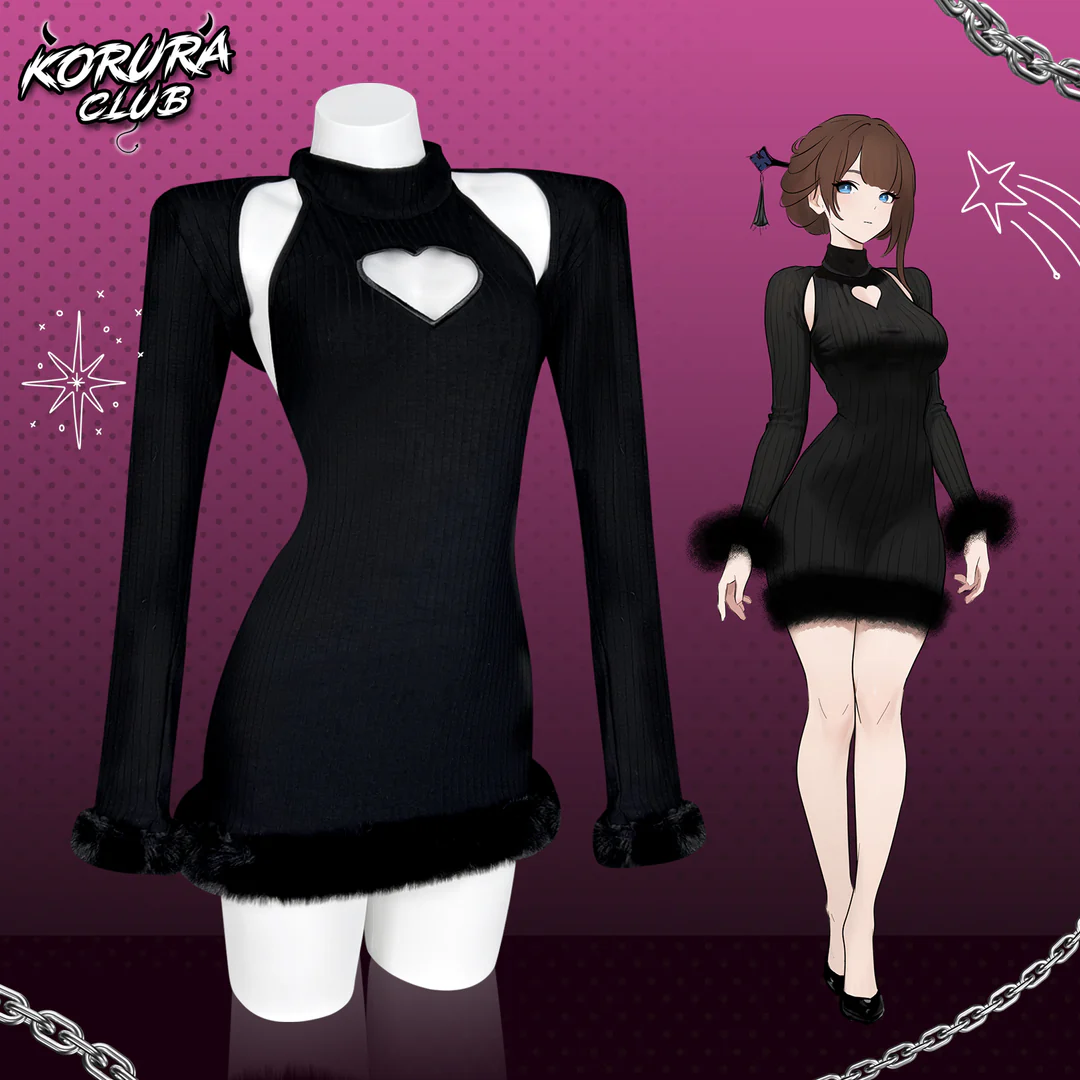 Pre-sale Heart-Trimmed Frayed Skirt KO116