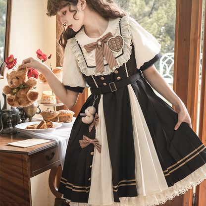Elegant lolita short-sleeved dress PA20109