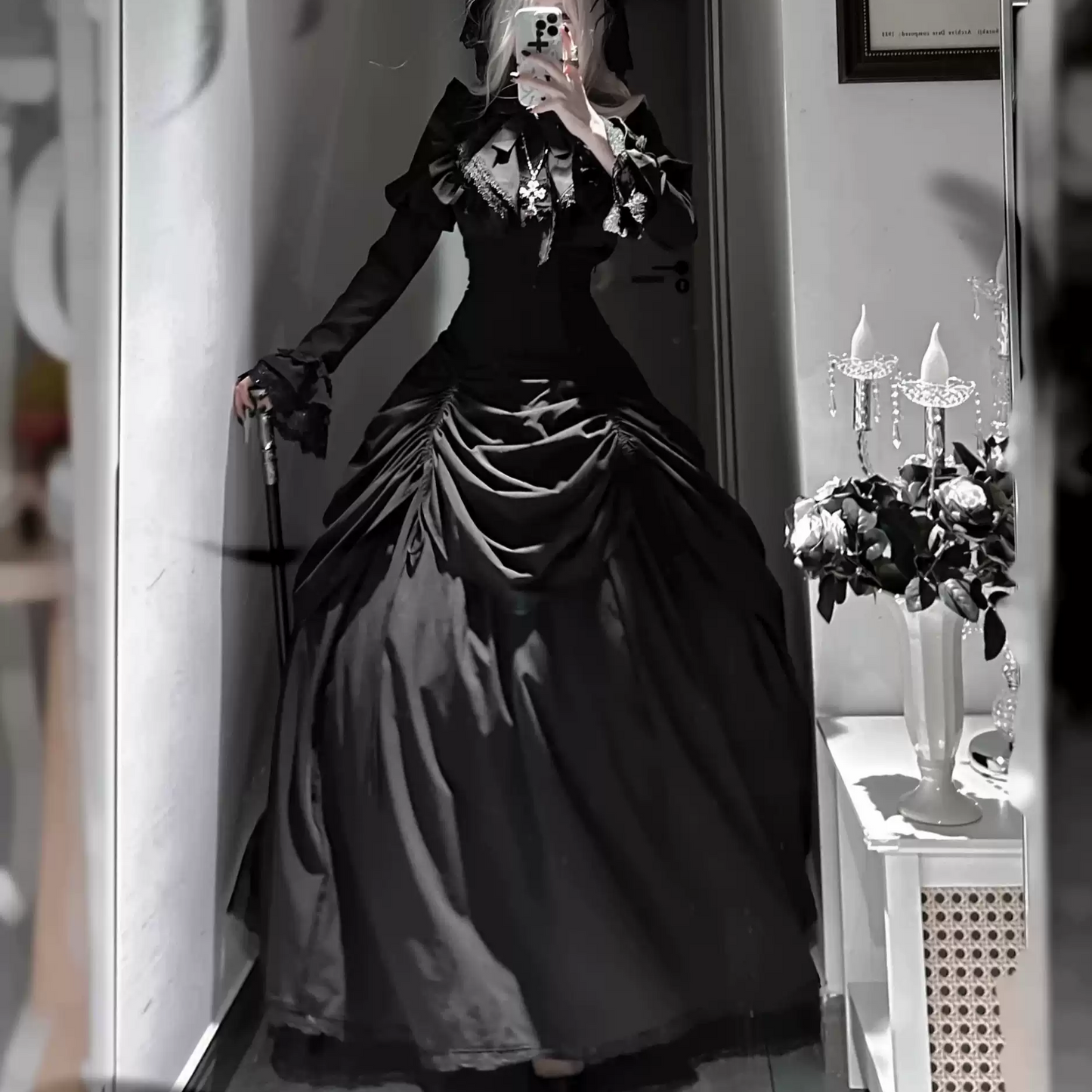 Gothic Lolita Lace Corset Dress PA20306