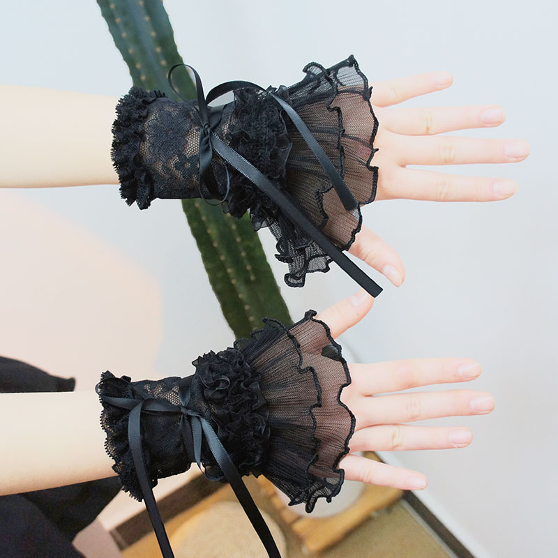 y2k Lolita lace strap sleeves PA20193