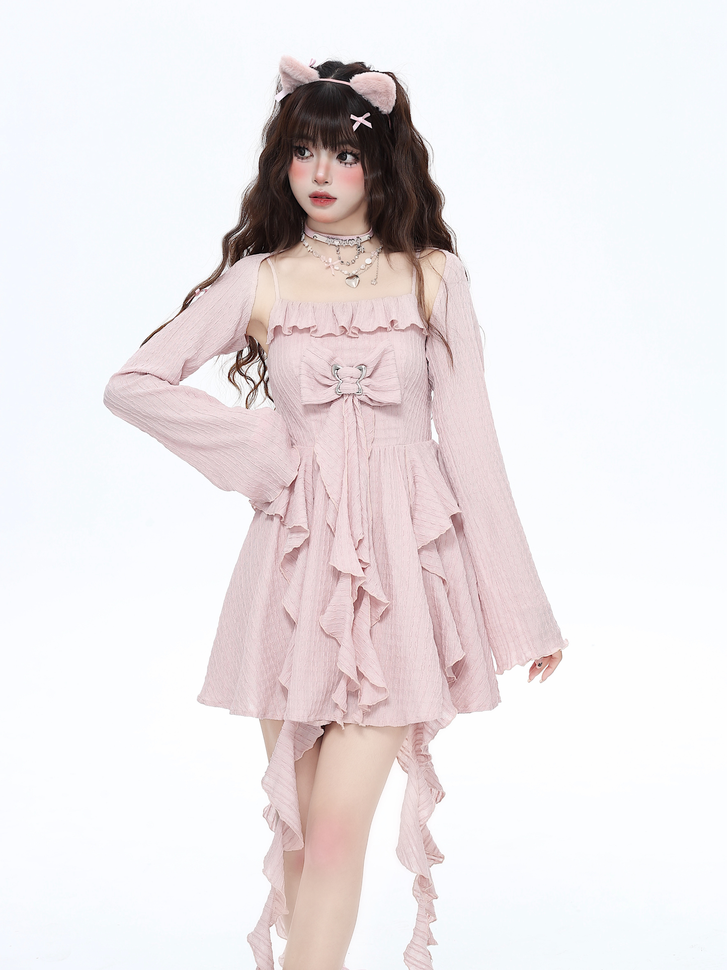 Temperament seaside suspender dress PA20140