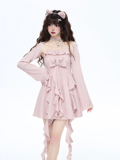 Temperament seaside suspender dress PA20140