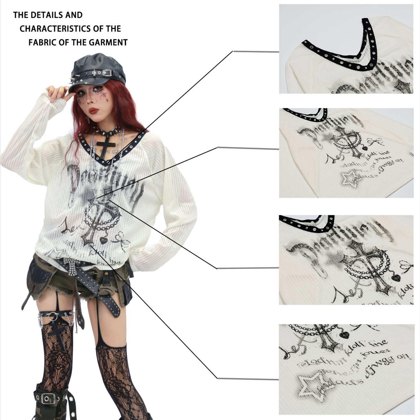 Subculture Gothic Cover-Up Top PA20245