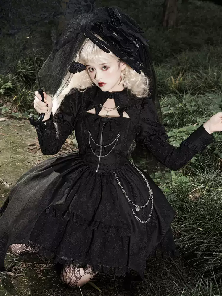 Gothic dark lolita dress OP dress PA20269
