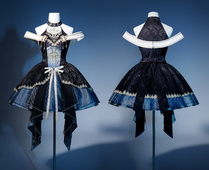Gothic Embroidered Lolita Cyberpunk Dress PA20227