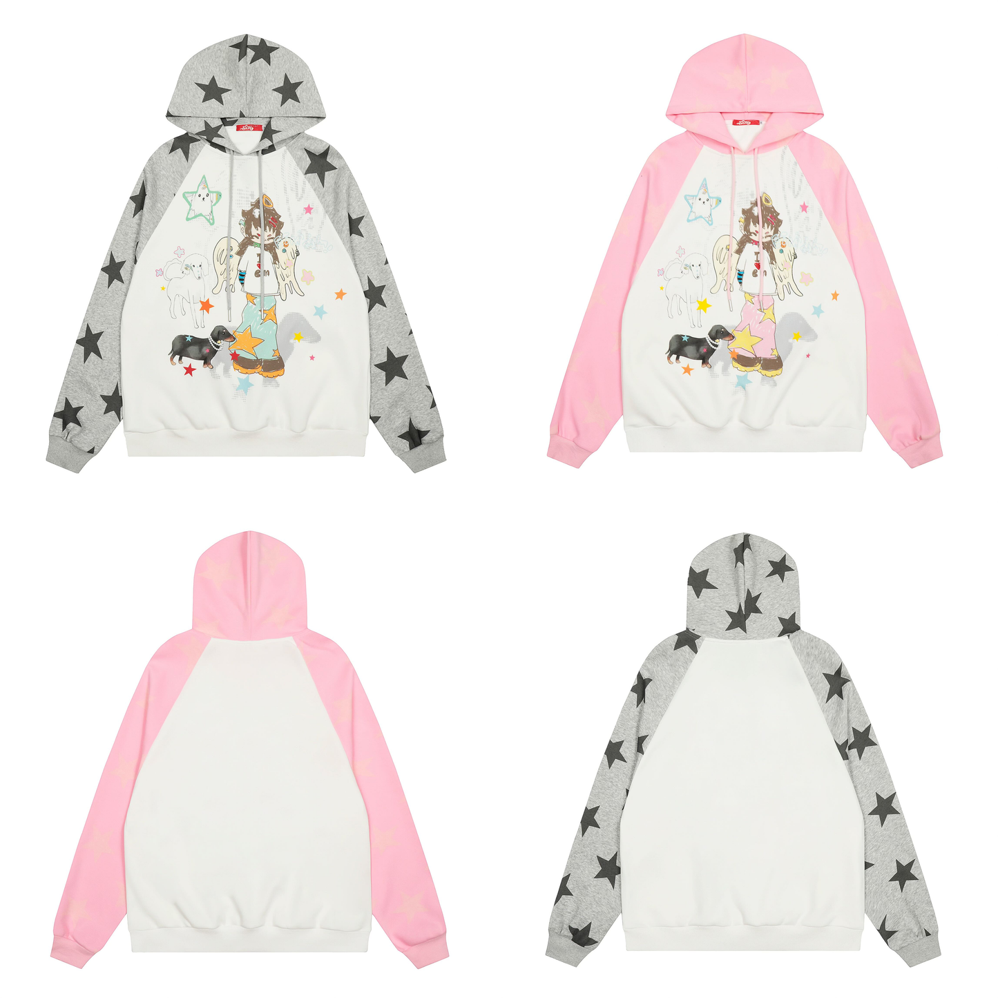 Y2K Star Cartoon Hoodie PA20260