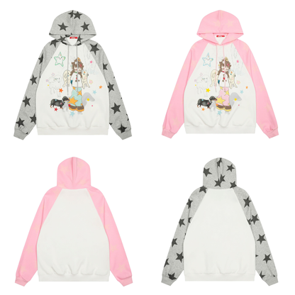 Y2K Star Cartoon Hoodie PA20260