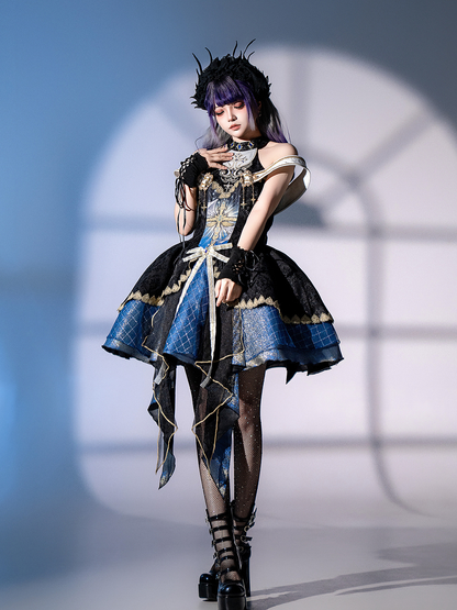 Gothic Embroidered Lolita Cyberpunk Dress PA20227