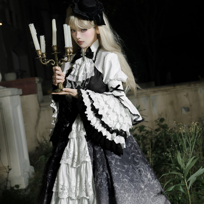 Bone Magic Lolita Dark Suspender Skirt PA20297