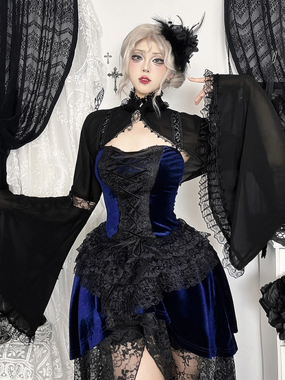 Goth Subculture Lace Dress PA20218