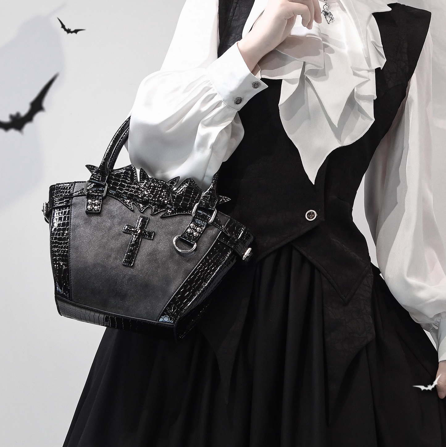 Cross Y2K Gothic subculture bag PA20229