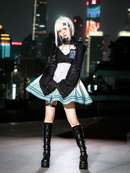 Future Combat Cyberpunk Style Dress Set PA20226