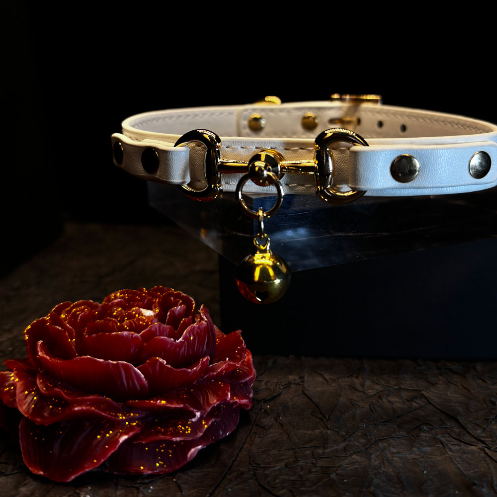Leather puppy clavicle chain PA20146