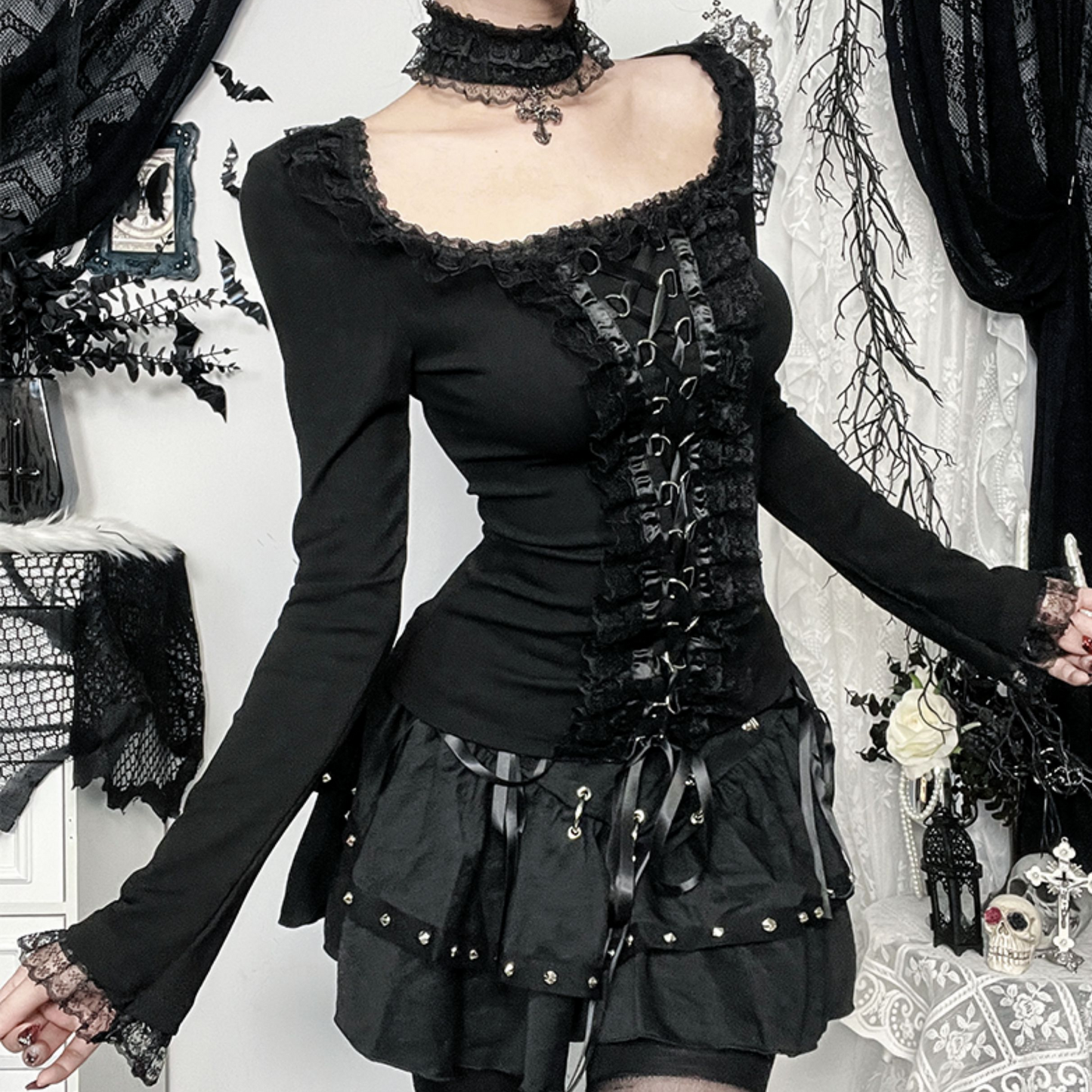 Gothic subculture inner wear PA20208