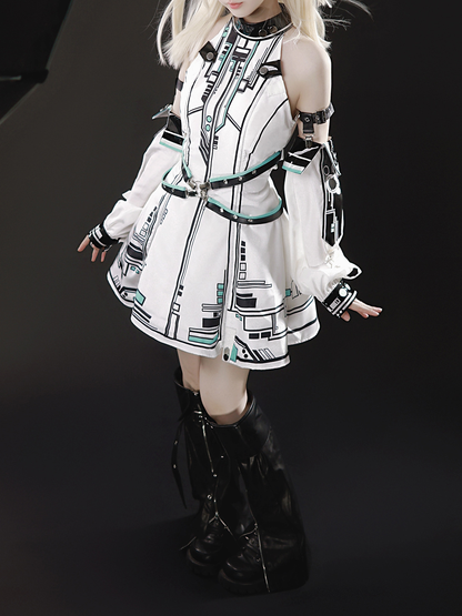 Future Warrior Lolita Cyberpunk Dress PA20225