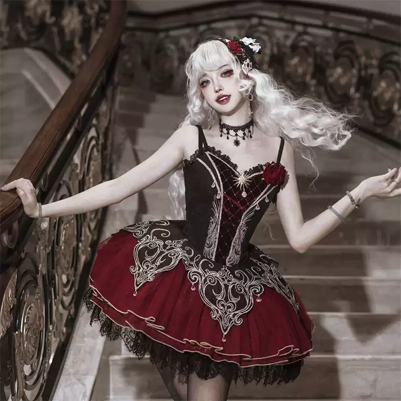 Dark Gothic Lolita Dress Set PA20216