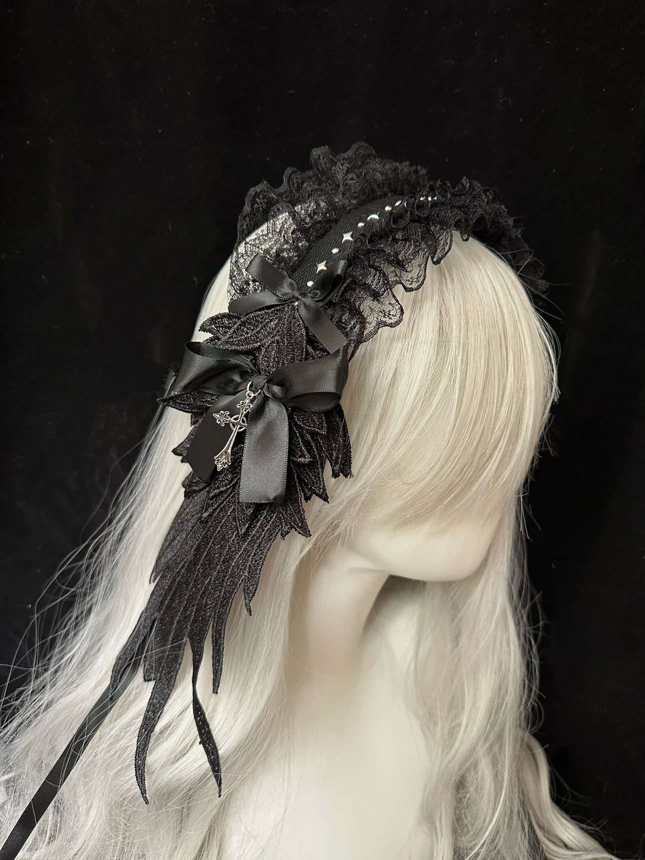 Lolita wings star feather headdress PA20197