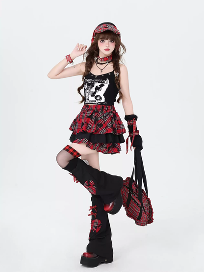 Subculture Plaid Cake Skirt PA20134