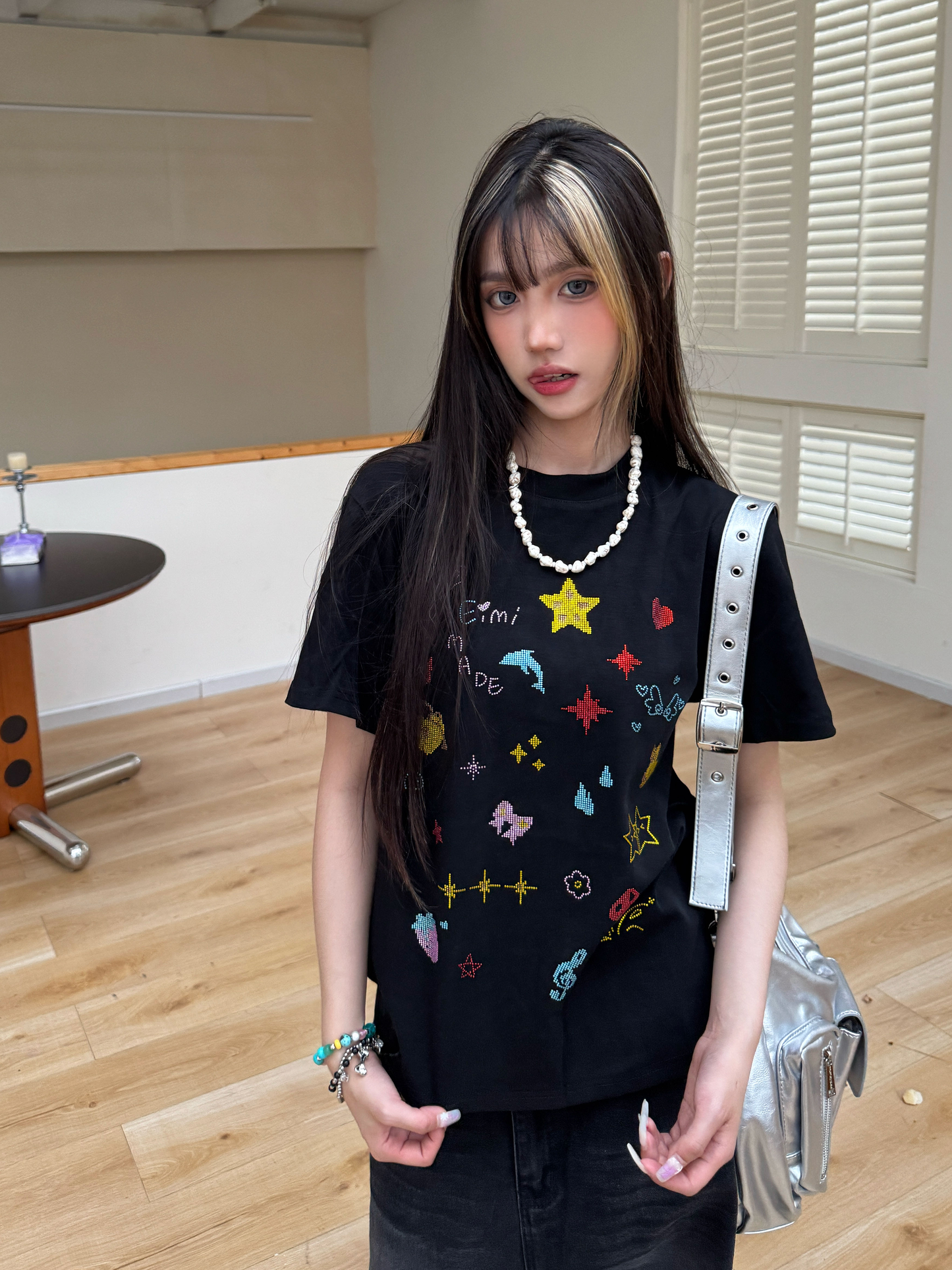 Hot diamond casual T-shirt PA20262