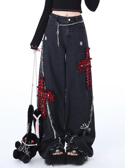 Rock punk ripped jeans PA20136