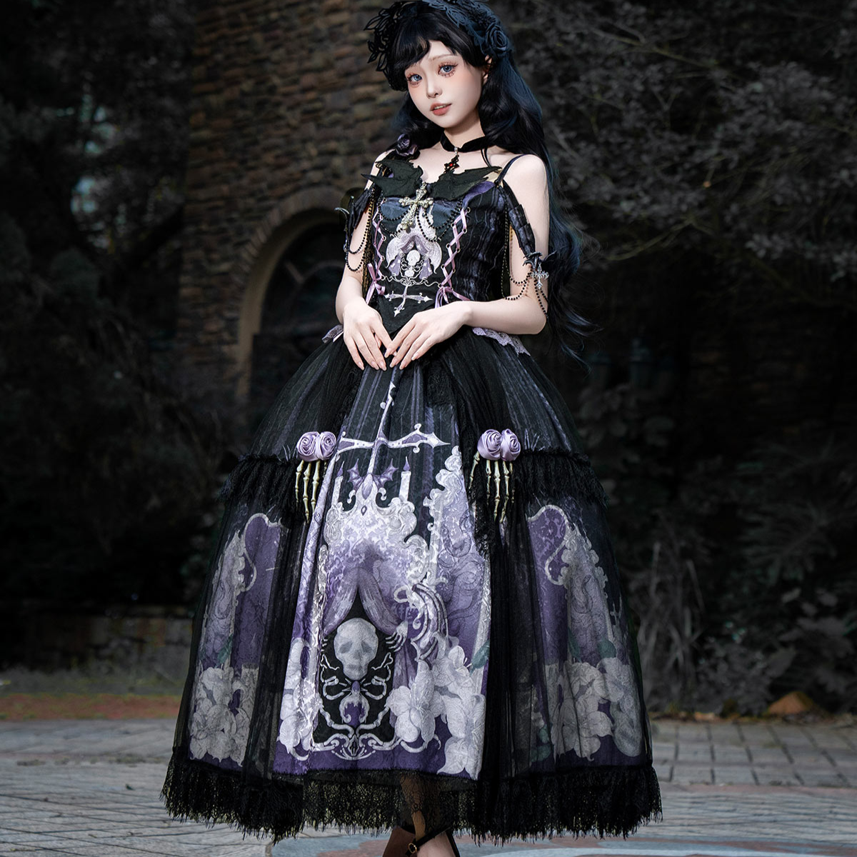 ghost lolita dress gothic lolita PA20265