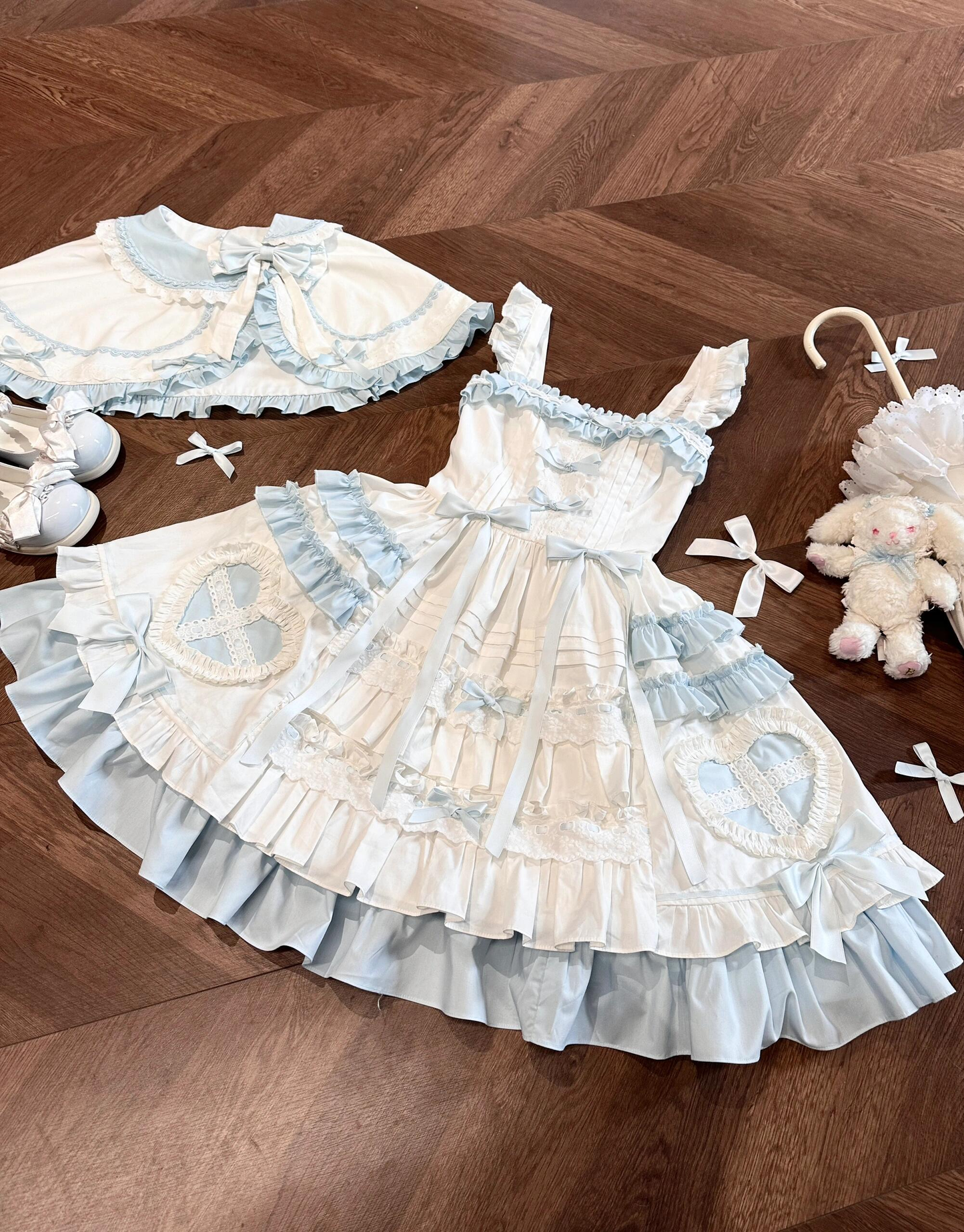 Girly cape jsk lolita princess dress PA20222