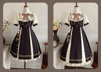 Elegant lolita short-sleeved dress PA20109