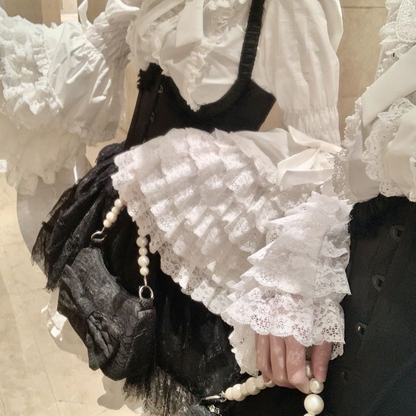 Lace doll lolita shirt long sleeves PA20201