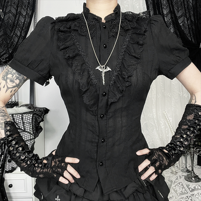 Gothic shirt and puffy skirt suit PA20117