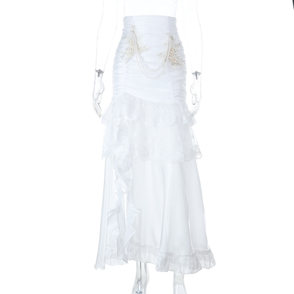 Gothic lace suspender skirt PA20172