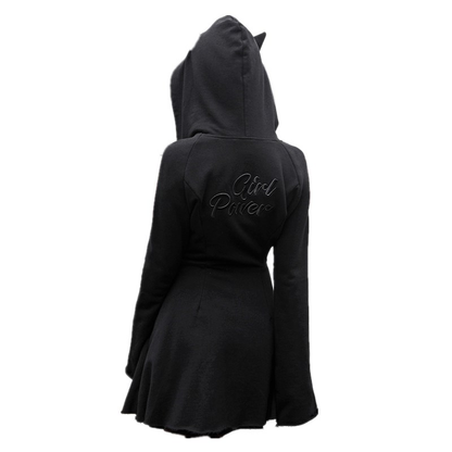 Hooded sweatshirt jacket dress PA20307
