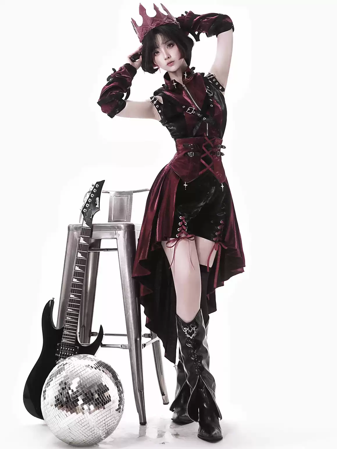 Lolita Gothic overalls skirt suit PA20266