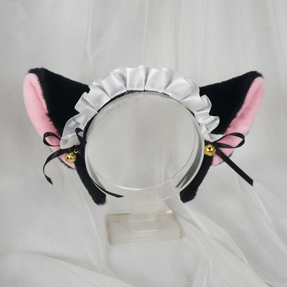 Maid cat ear lolita bow headband PA20235