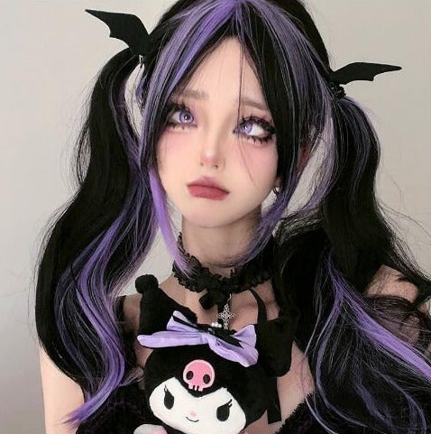 DYE PURPLE LONG CURLY WIG PL53231