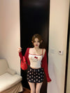 Sweet Suspender + Short Skirt Suit PA10068