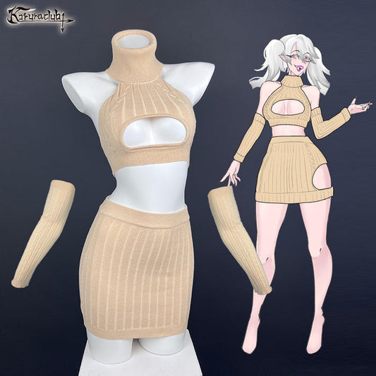 KORURACLUB-Cosplay Hollow Sweater Costume KO56