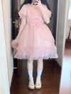 lolita cute bow dress PL53315