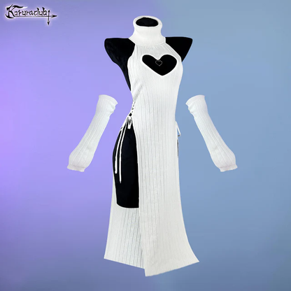 KORURACLUB-Plus Size Heart-Shaped Cheongsam KO59