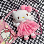 Y2K pink kitten plush backpack PL53439