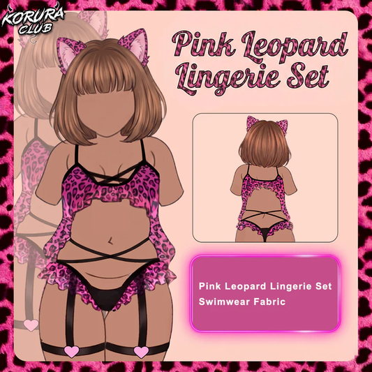 Pre-order Pink Leopard Lingerie Set KO152