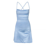 Blue Suspender Dress PA10113