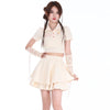 Bowknot polo collar top + tutu skirt PL53363