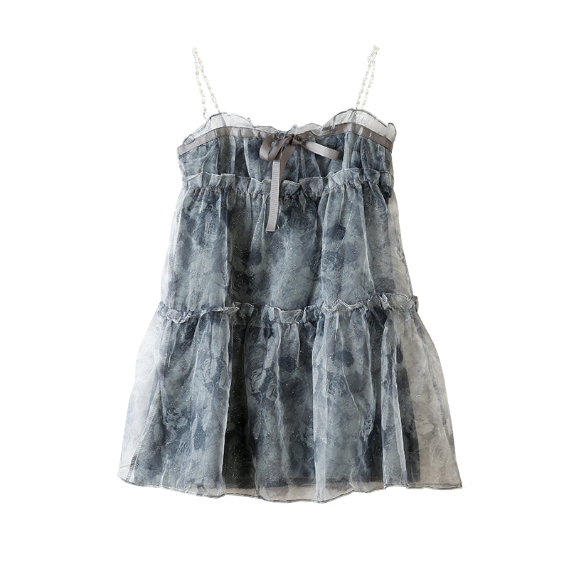 Organza Puff Slip Dress PL53528