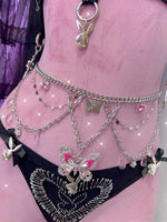 Y2K Rhinestone Necklace Waist Chain PA10086